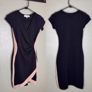 Almost Famous Black and Pink Asymmetrical Dress